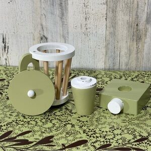 Teamson Kids Wooden Playset Little Chef Frankfurt Smoothie and Accessory Set